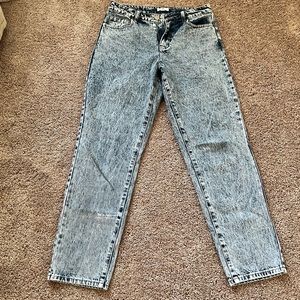 BP. Acid Wash Straight Leg Mom Jeans